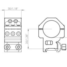 EAW – GTM PICATINNY RINGS Ø30 H20 MM - Image 5