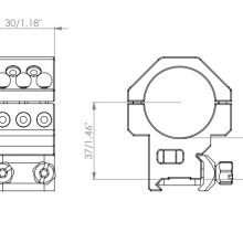 EAW – GTM PICATINNY RINGS Ø34 H20 MM - Image 5