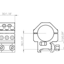 EAW – GTM PICATINNY RINGS Ø30 H15 MM - Afbeelding 5
