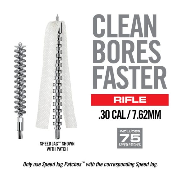 Real Avid Bore-Max Speed Clean System Rifle - .30/7,62mm - 8/32" Thread, incl 75 Speed Patches