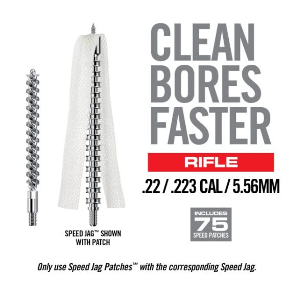 Real Avid Bore-Max Speed Clean System Rifle - .22/.223/5,56mm - 8/32" Thread, incl 75 Speed Patches